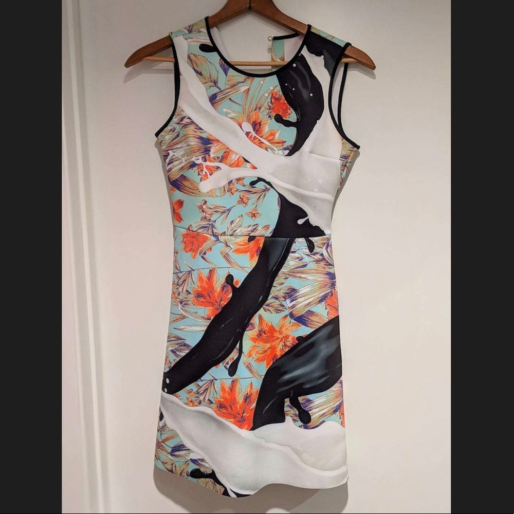 Clover Canyon neoprene dress spilled Milk & Tar